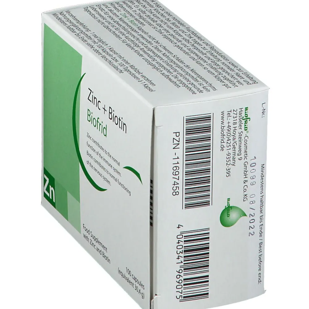 Zink + Biotin Biofrid| Outlet