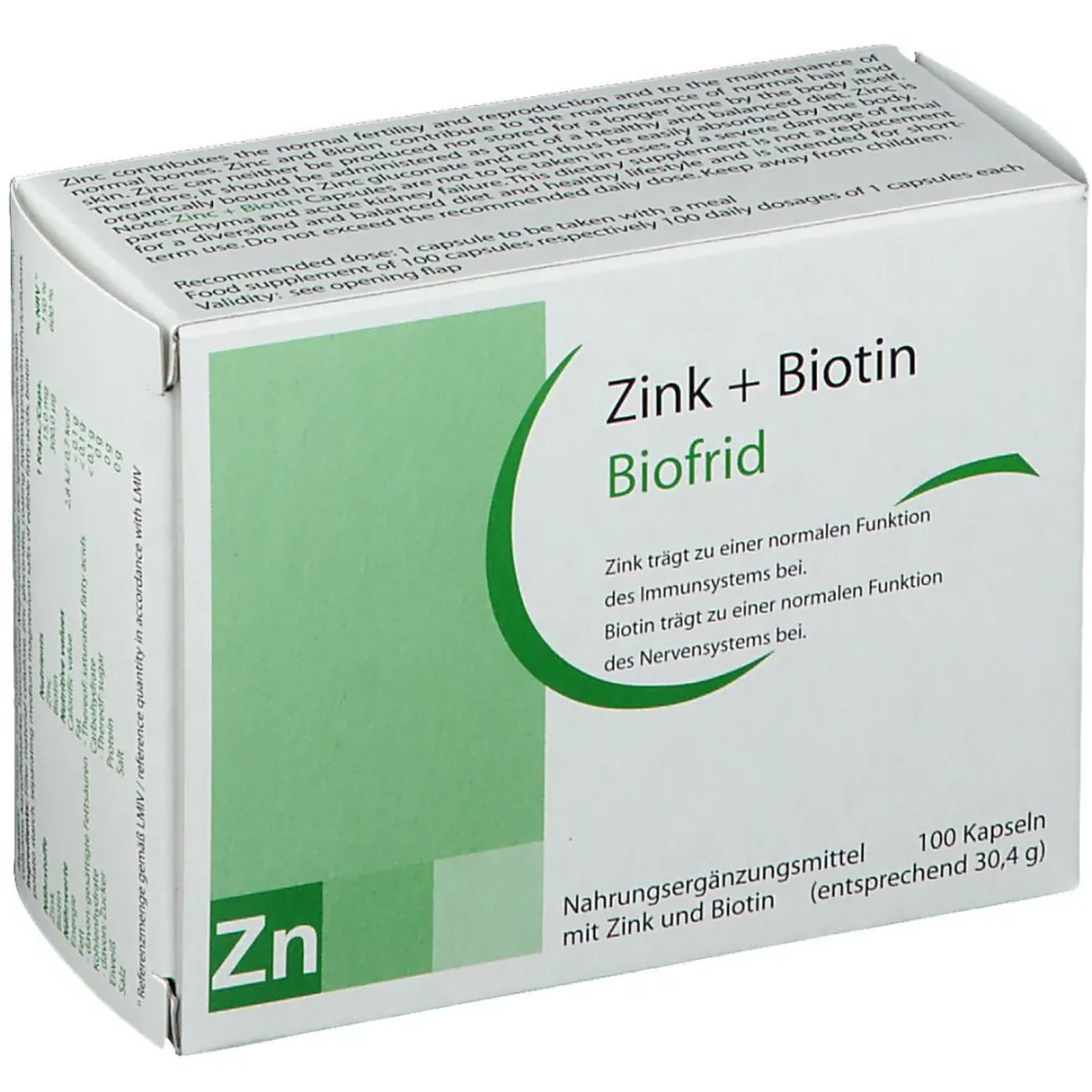 Zink + Biotin Biofrid| Outlet
