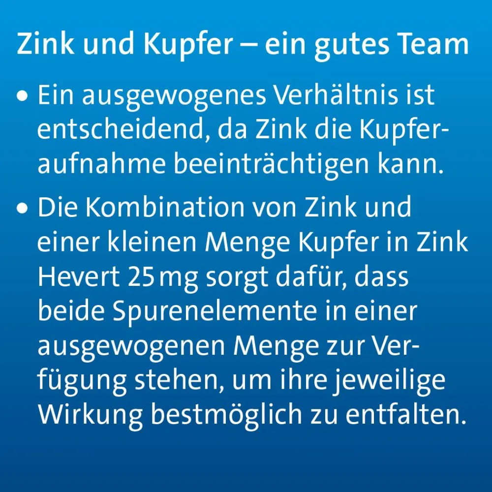 Zink Hevert 25 mg – Kapseln mit Zink und Kupfer zur Immunsystempflege> Hot