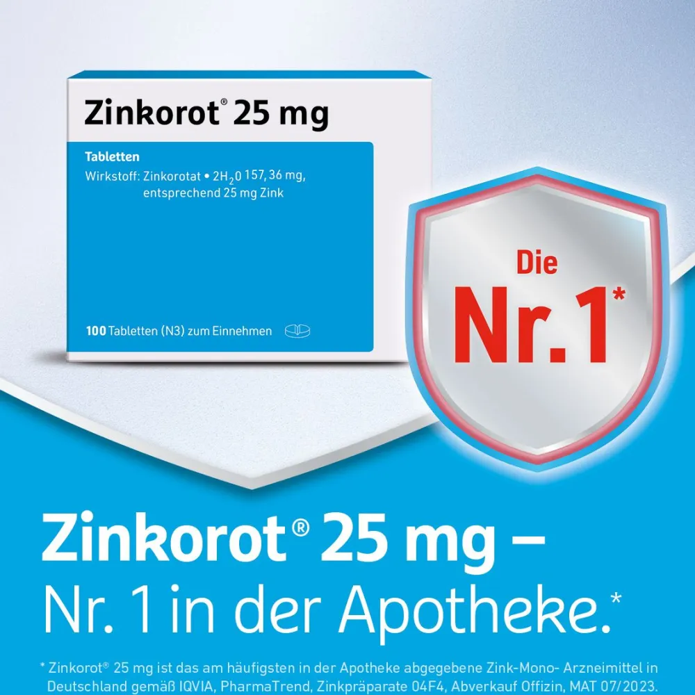 ® 25 mg Tabletten>Zinkorot Clearance