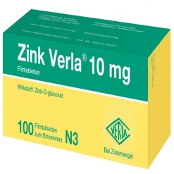 Zink Verla® 10 mg Filmtabletten> New