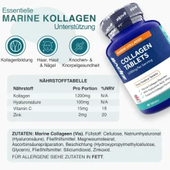 Zipvit Marine Collagen High Strength 1200mg - mit Hyaluronsäure & Zink| Outlet