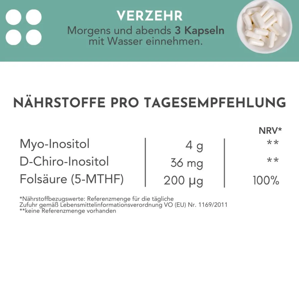 ZYKLOSITOL Kapseln - Inositolmischung - 30 Tage>CARI NUTRITION Discount