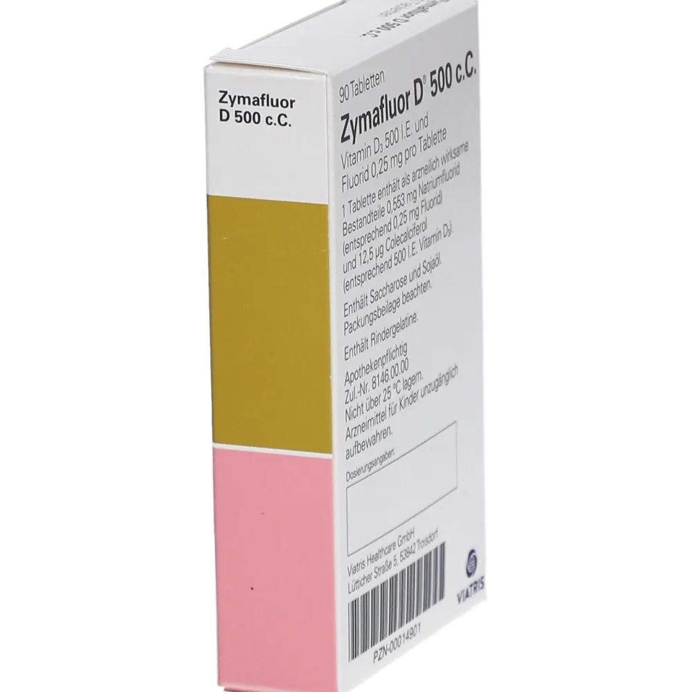 ® D 500 c.C. Tabletten (Lactosefrei)>Zymafluor